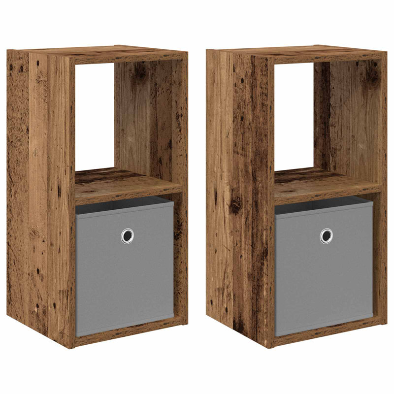 30.5 cm W Bedside Table, Old Wood