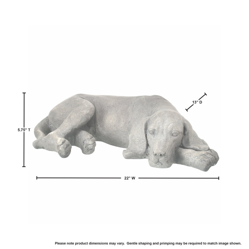 Loftis Napping Dog Statue
