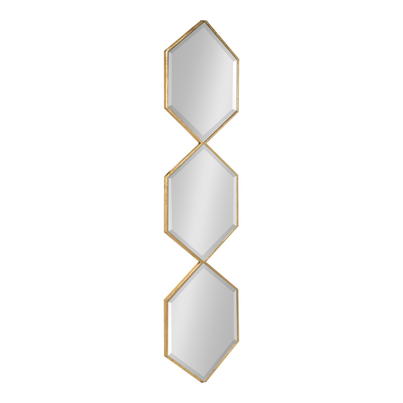 Postell Metal Flat Mirror, Gold
