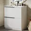 Meuble-lavabo de salle de bain avec lavabo et 2 tiroirs d'extension-2101971279