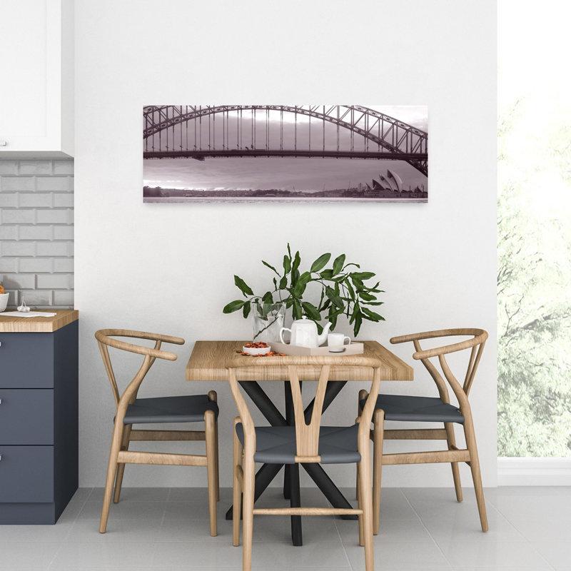 Harbour Bridge, Sydney, Australie, géométrique moderne, architecture abstraite, art mural, H 12 po x l 36 po