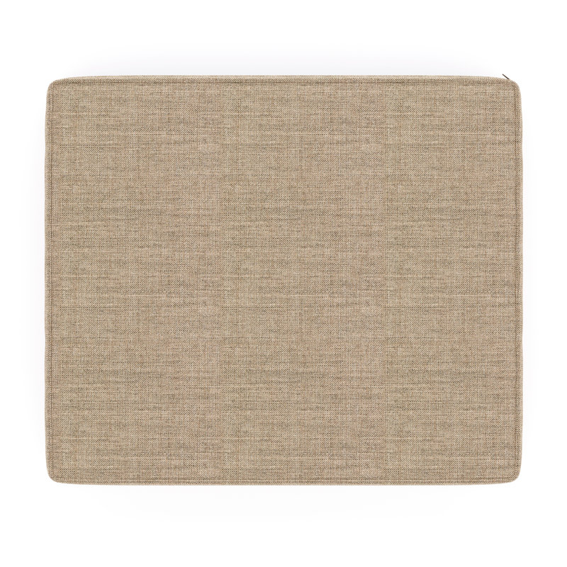 Sunbrella® Outdoor Ottoman Cushion, 3.5" H x 23.5" W x 20.5" D, Sunbrella® Cast Ash
