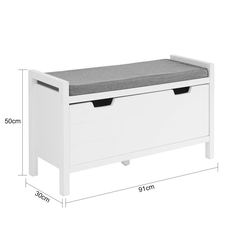 Creline Polyester Upholstered Storage Bench