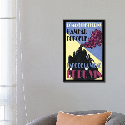 « hameau duboeuf viticulture », affiche rétro sur toile
