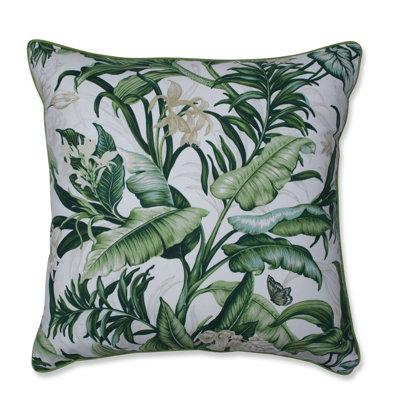 Coussin de sol en coton Wailea Coast Verte