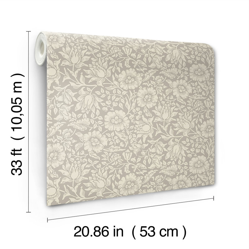 Rouleau de fleurs Everlean, Gris