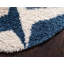 Tapis bleu à motif géométrique Mitzy-195286702
