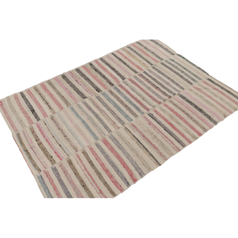 Handmade Wool Area Rug, Rectangle 6'11" x 9'10"