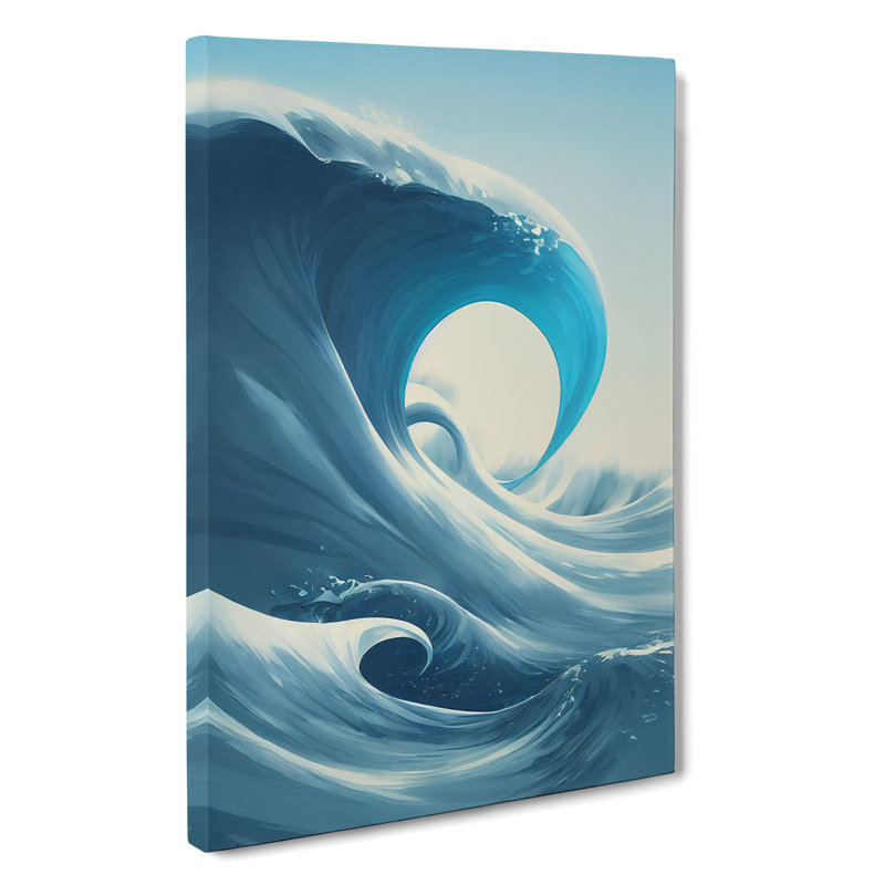 Crashing Ocean Waves - Wrapped Canvas