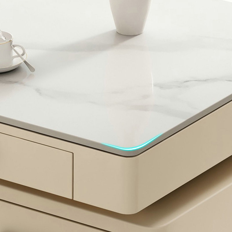 Crème - une simple table d'ordinateur pour la maison, H 29,53 po x l 62,99 po x P 27,56 po