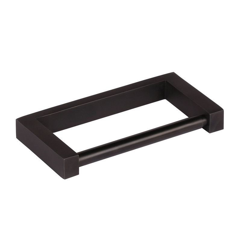Flash Wall Mount Toilet Paper Holder, Matte Black