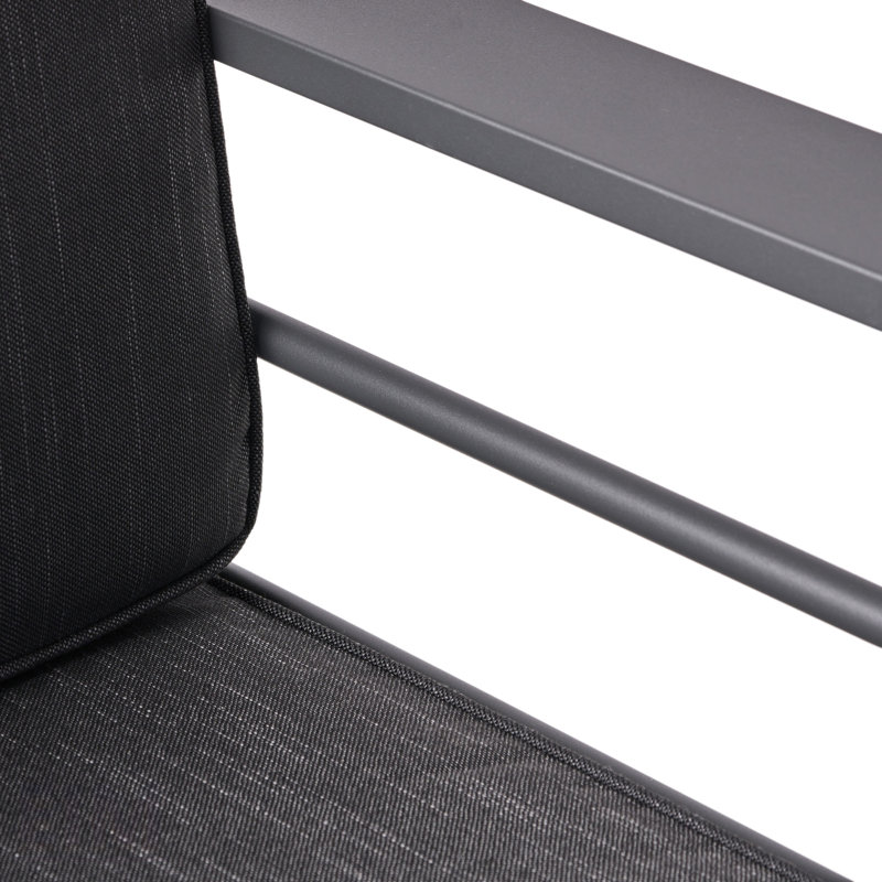 Fauteuil club CAPE CORAL MP1 avec coussins moelleux et structure en aluminium durable pour une utilisation intérieure et extérieure