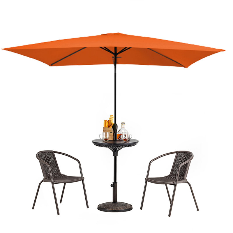 Parasol de patio avec table