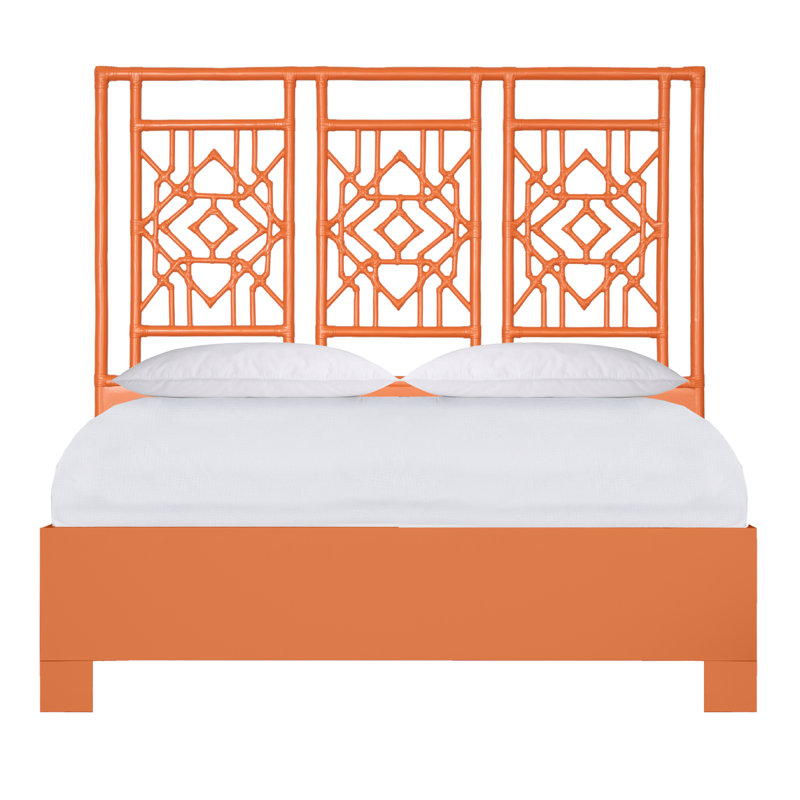 Lit standard bas Tulum, Grand, Orange citron