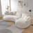 Curved Sofa with Ingenious Shape Beige