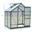 6' X 4' Greenhouse For Outdoors, Polycarbonate Greenhouse With Rain Gutter And Roof Vent, Aluminum Walk-In Green Houses For Outside For Patio Backyard Garden, Dark Green-123051910-123051912