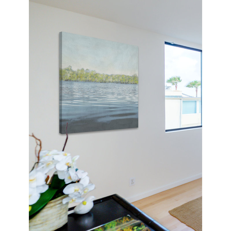 « flat water ii », impression sur toile tendue, H 18 po x l 18 po x P 1,5 po