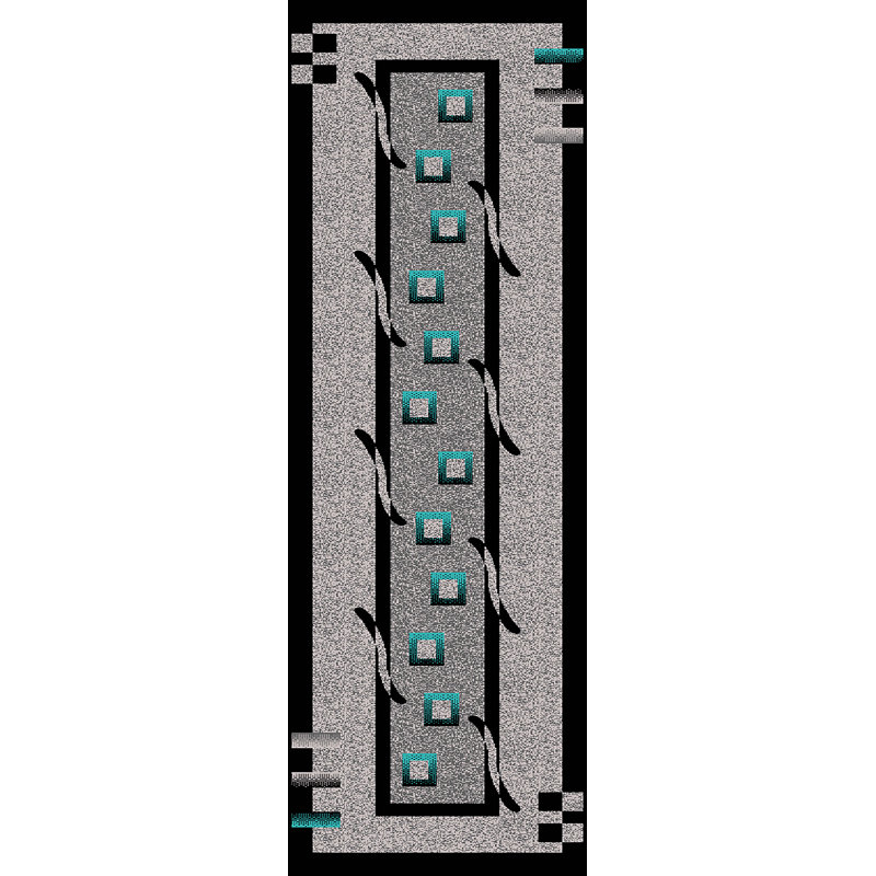 Kennell Abstract Indoor Rug, Runner 2'2" x 7'4"