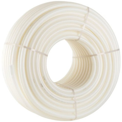 PEX Tubing, Non Oxygen Barrier White PEX-B Pipe, Flexible PEX Water Line for RV Sewer Hose, Plumbing, Radiant Heating
