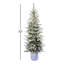 Sapin de Noël artificiel vert / blanc avec lumières DEL vert / blanc-1558280406