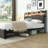 Queen size Bed Frames with 2 Storage Drawers and LED light