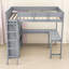  Lit mezzanine double avec bureau et tablettes Julena-1079009739