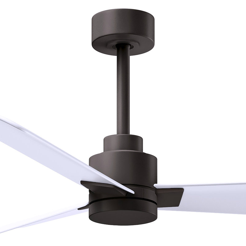 Ventilateur de plafond Alessandra 42, Blanc mat, Bronze texturé