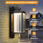 Applique murale d'extérieur, lampe murale intégrée en aluminium IP54 résistante aux intempéries, éclairage d'extérieur pour Yard Driveway Cafe