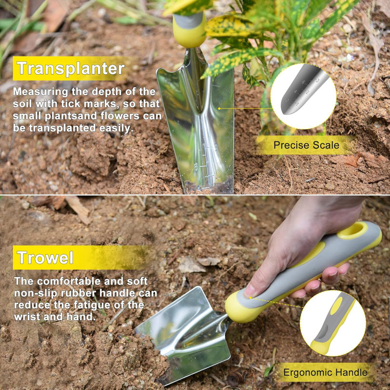 Ensemble d'outils de jardinage 9 po