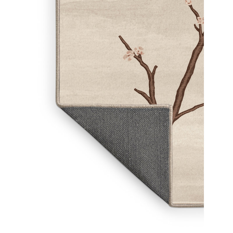 Soft Plush Eurydamas Easter Modern & Contemporary Abstract Area Rug in Beige – Beige Binding, 8x12