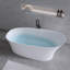 TB5740139338664TB&Size 29.92 " W Floor Mounted Soaking Solid Surface Bathtub-137943684