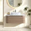 Meuble-lavabo cannelé avec armoire de rangement et tiroirs 36 po Avalon-133010683
