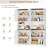 71''H Large Kitchen Pantry with  Microwave Shelf, Storage Cabinet