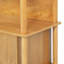 Kiyora Japandi Wood Storage End Table with Open Shelves