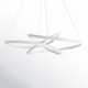 Peabody Single Light Metal Dimmable LED Geometric Chandelier