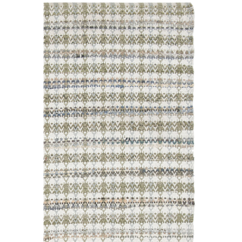 Ingleside Hand Woven Cotton Striped Rug, Rectangle 3' x 5'