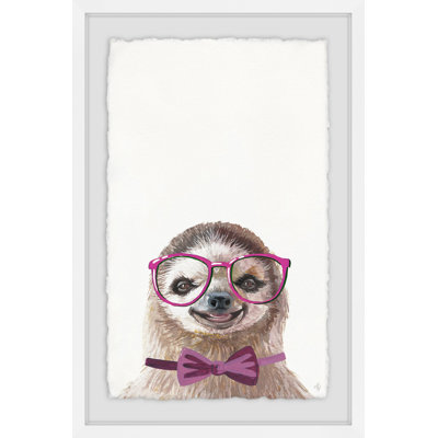 Dulaney Sloth With A Bow - Single Picture Frame Painting