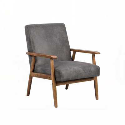 25.38'' Wide Wood Frame Armchair
