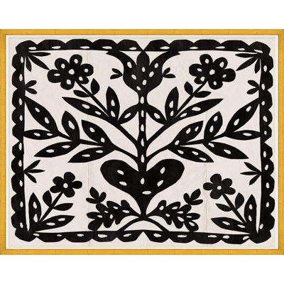 Black Flower Print by Paule Marrot