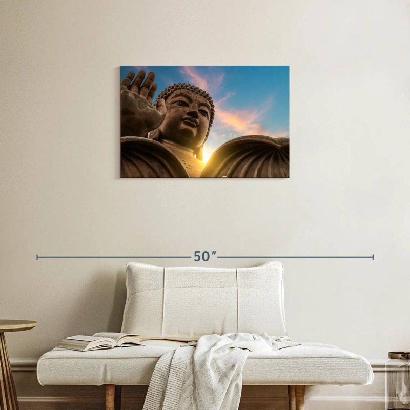 Bouddha du monastère Adella Po Lin, H 20 po x l 30 po