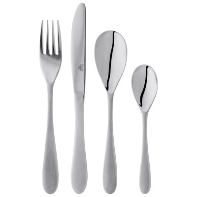 Stellar 16 Piece 18/10 Stainless Steel Cutlery Set. Table Settings for 4, Salisbury Design