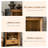Modern Brown Solid Wood Display Stand