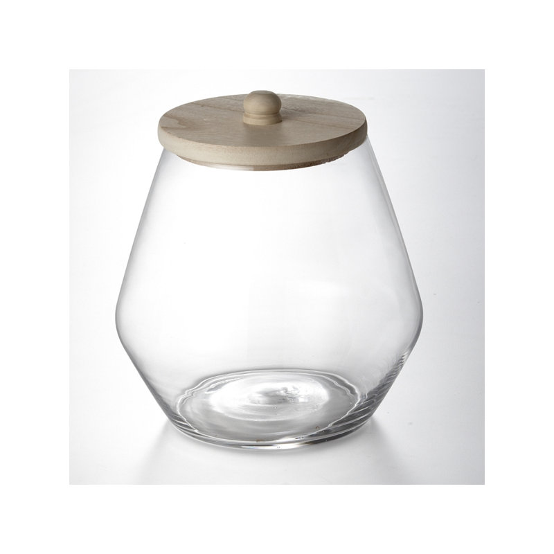 Glass Jar, 11.5" H x 10.5" W x 10.5" D