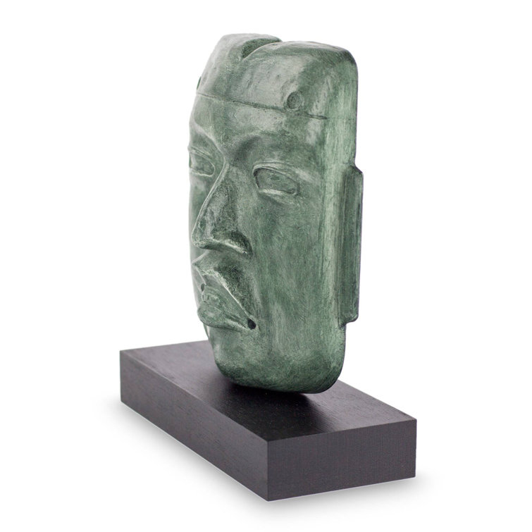 Novica Olmec Mortuary Mask Sculpture | Perigold