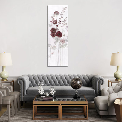 " Fields of Burgundy Blush I " Painting