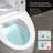 Smart Bidet Toilet with Auto Open/Close Lid - Built-in Warm Water Sprayer & Dryer, Heated Seat, Foam Shield + Auto Dual Flush | Foot Sensor, LED Display, Night Light for Bathroom Comfort