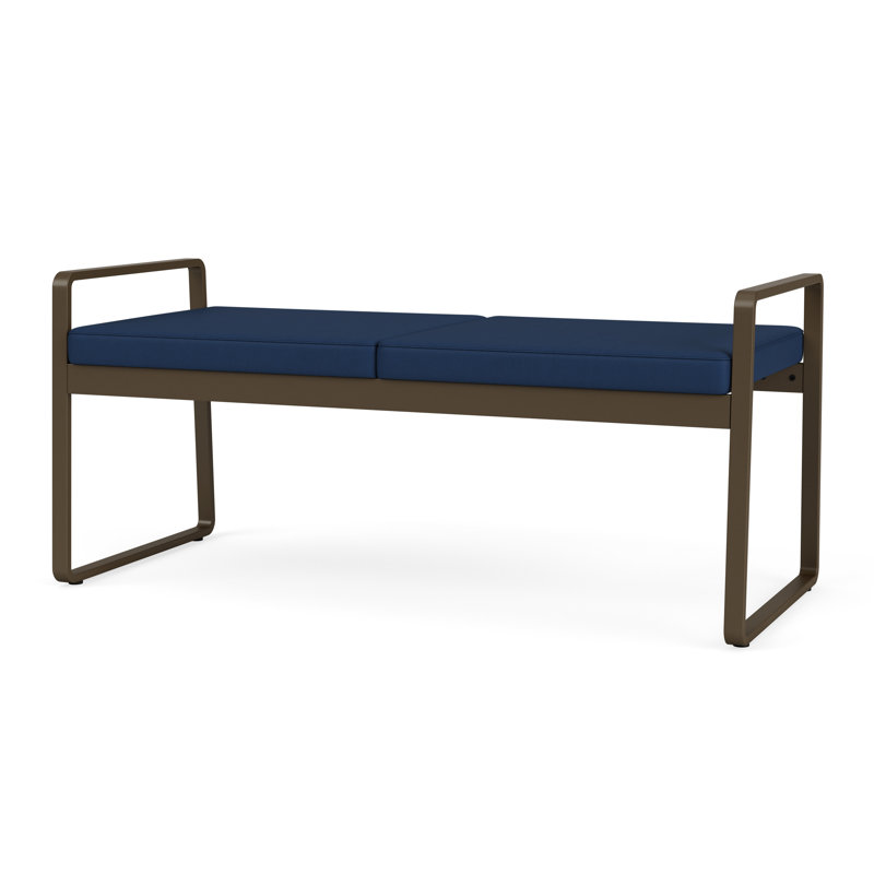 Banc en métal Gansett, Bronze, Bleu impérial Patriot Plus - vinyle facile à net