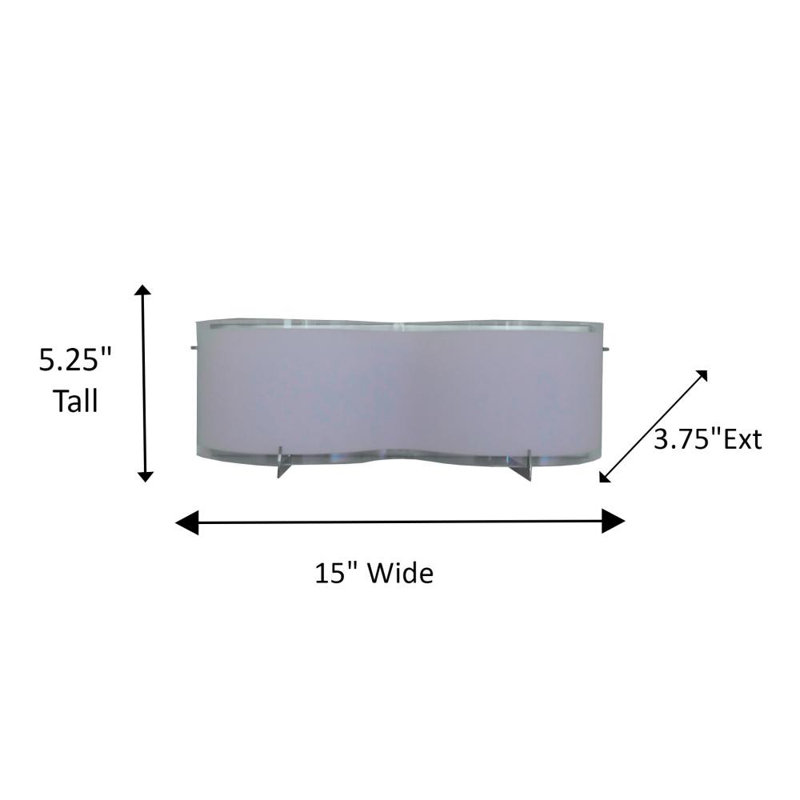 Barre d'éclairage de salle de bain 2 lumières Cutler