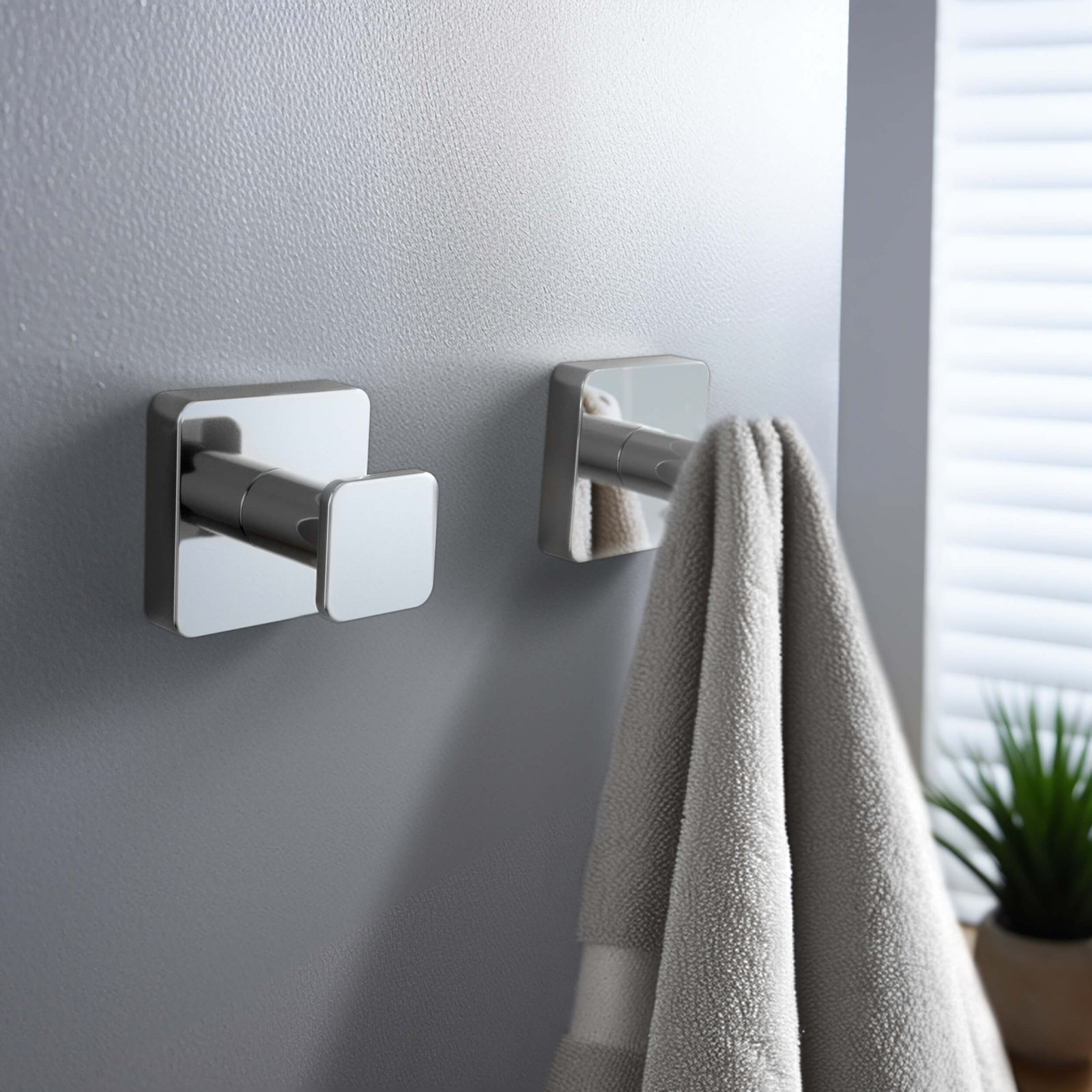 Blaze Wall-Mounted Robe Hook, Chrome