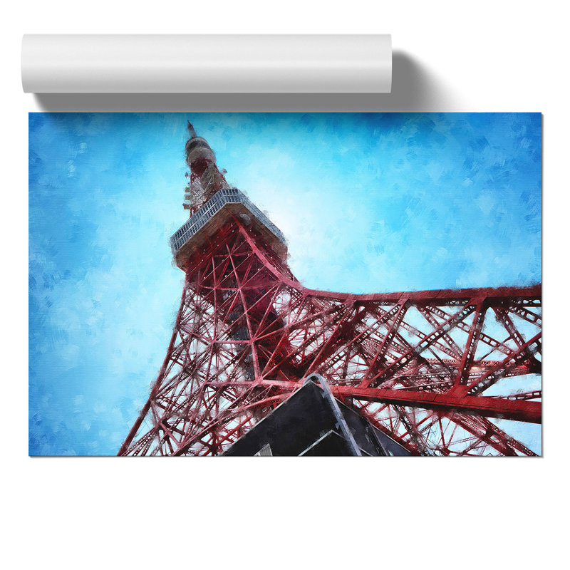 The Tokyo Tower - No Frame Print, 30cm H x 42cm W x 0.1cm D